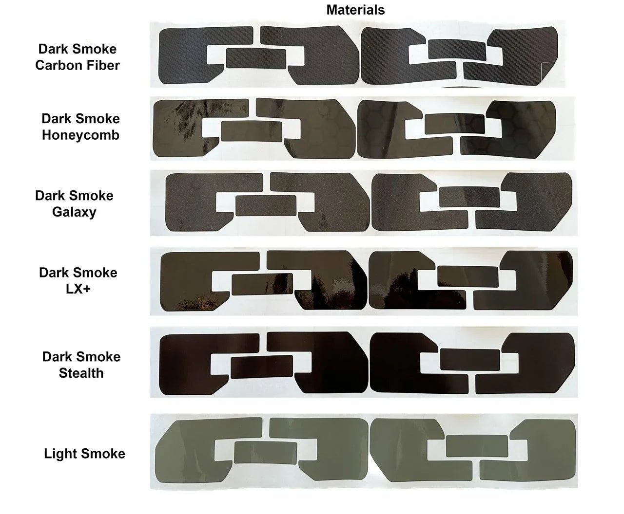 Version 1H Tail Light Overlays - 2021+ Bronco (w/ Halogen Taillights) - Speedlogix