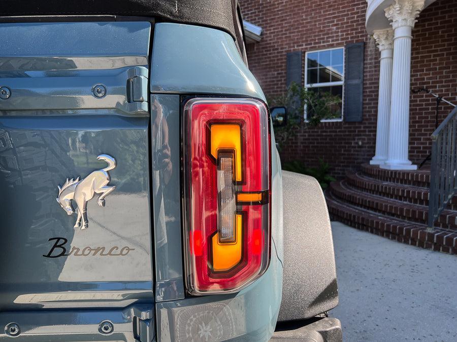 Version 1L Tail Light Overlays - 2021+ Bronco (w/ LED Taillights) - Speedlogix