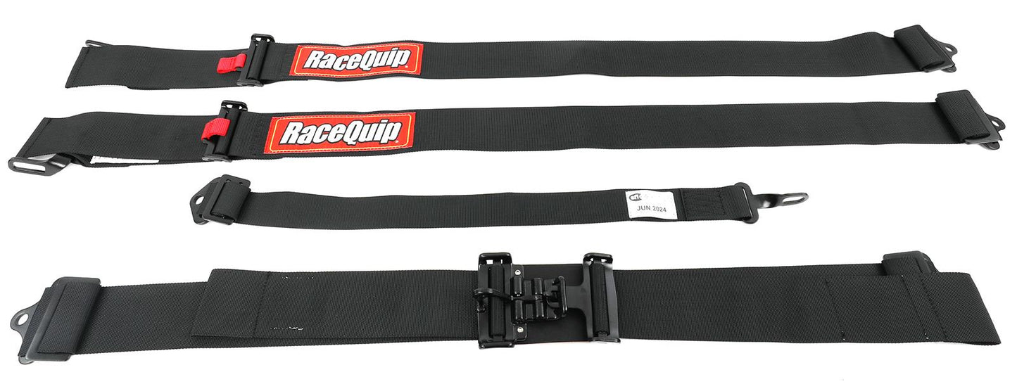 RaceQuip Latch & Link 3" Harness Belt (Black)