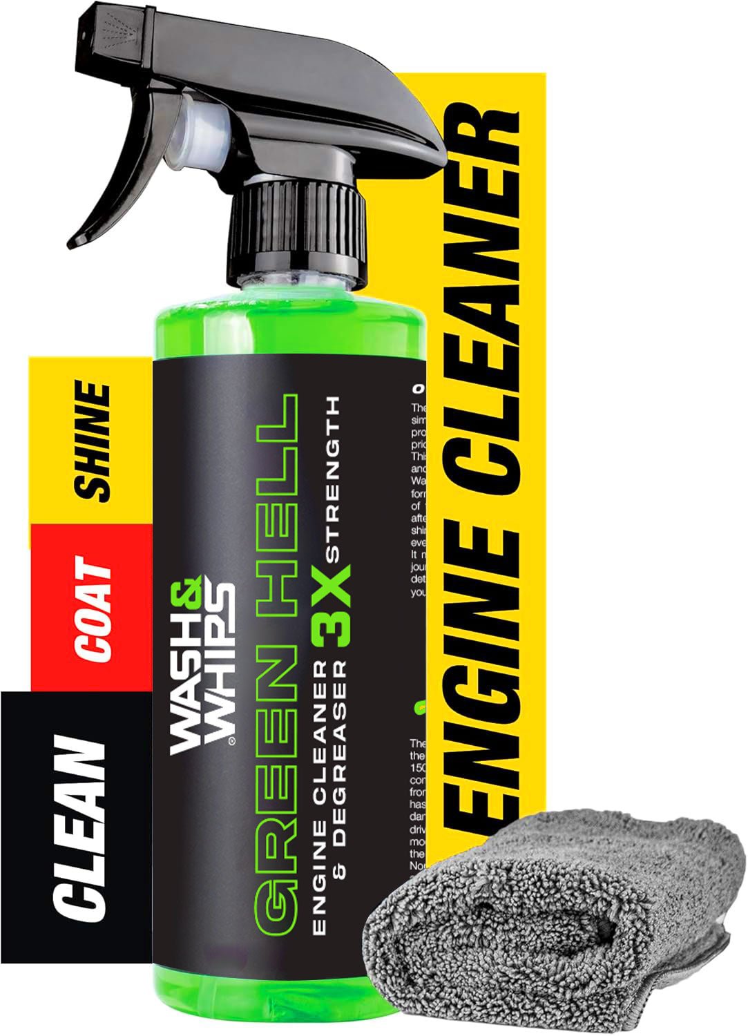 WASH&WHIPS Green Hell Engine Cleaner & Degreaser - Speedlogix