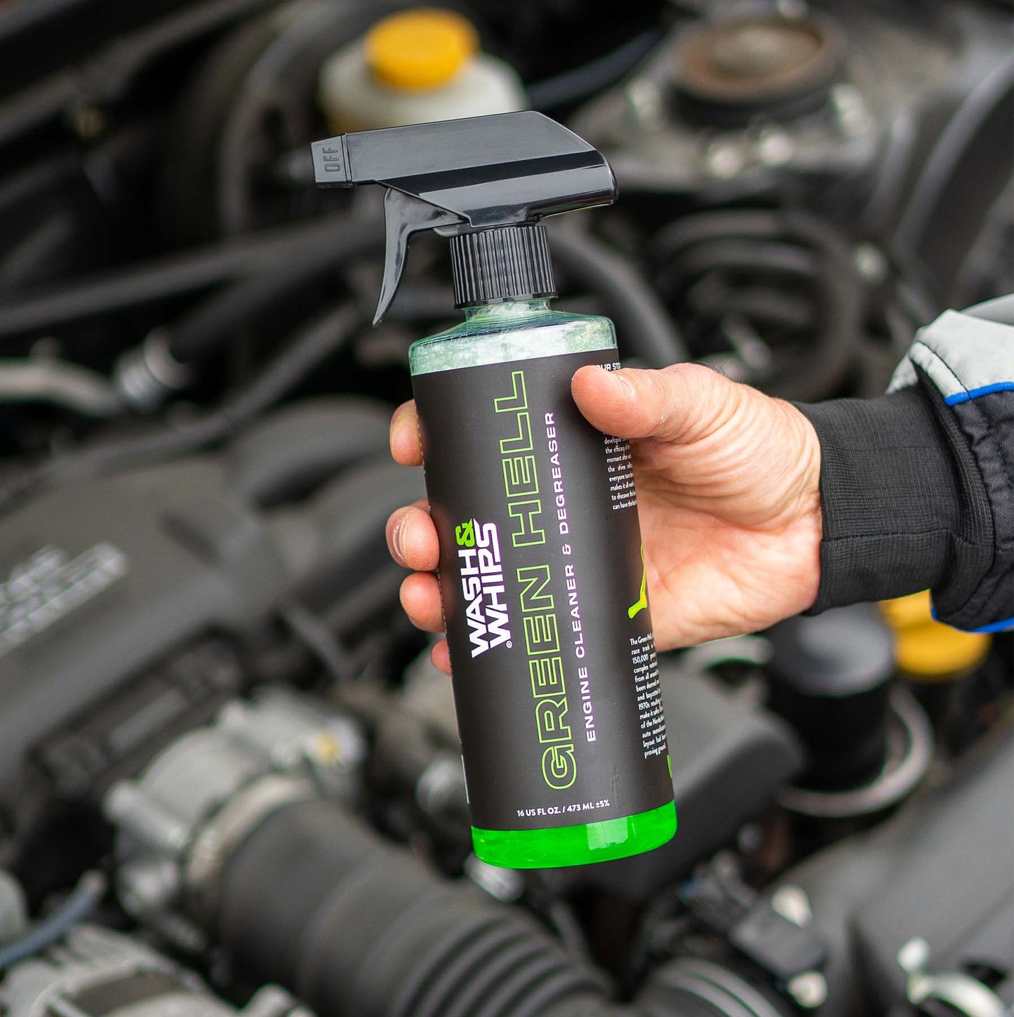 WASH&WHIPS Green Hell Engine Cleaner & Degreaser - Speedlogix