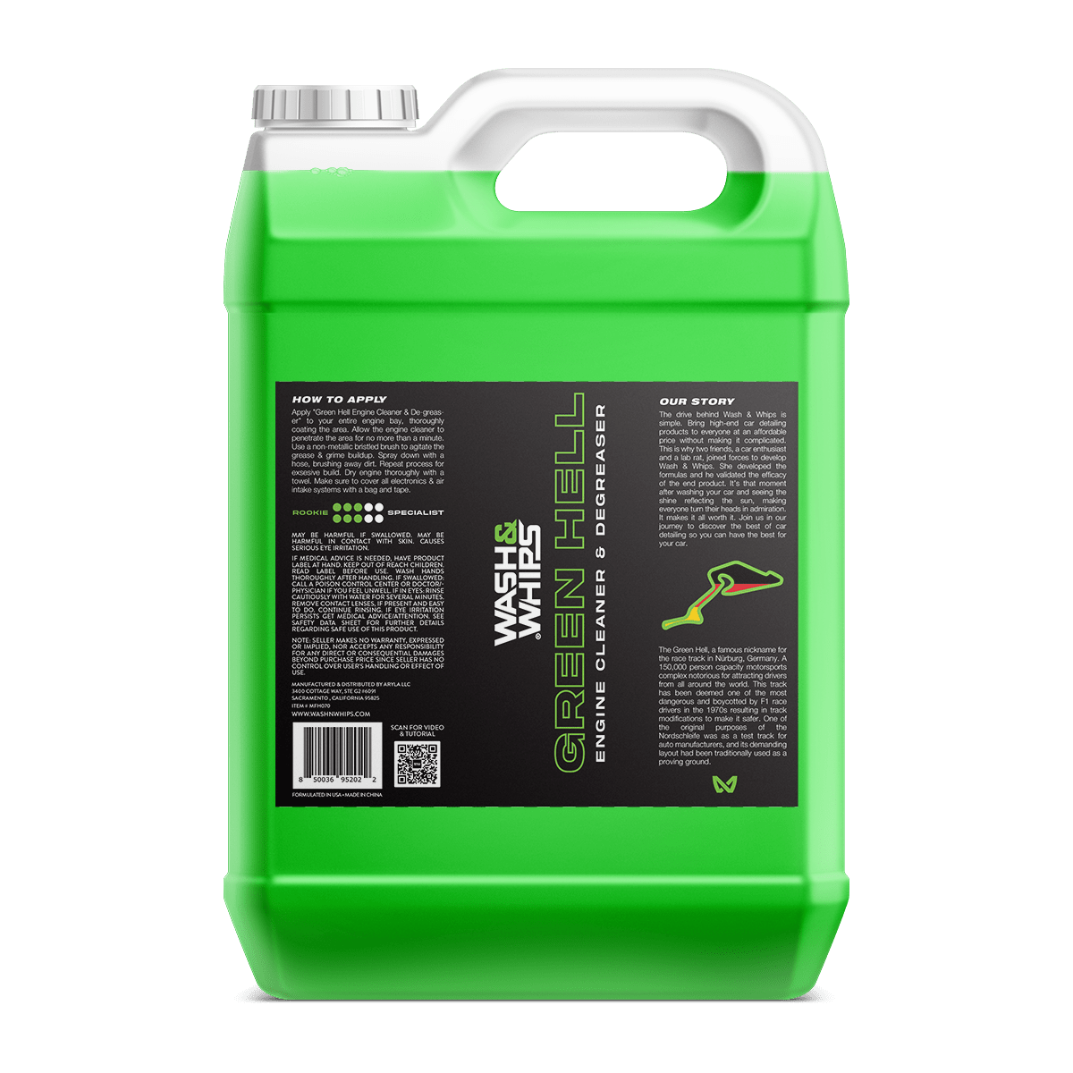 WASH&WHIPS Green Hell Engine Cleaner & Degreaser - Speedlogix