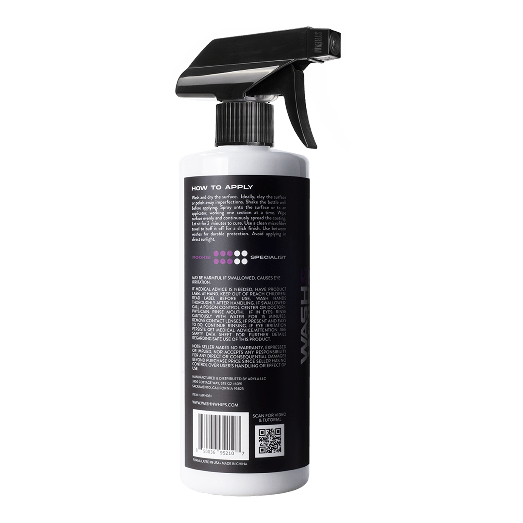 WASH&WHIPS Sonoma Ceramic Finishing Coating Spray - 9H - Speedlogix