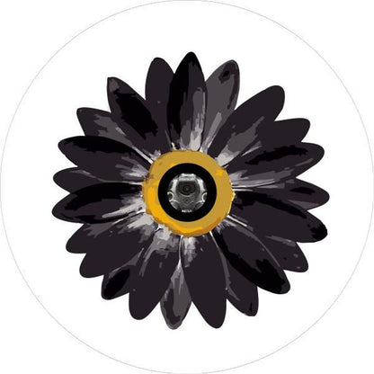 Watercolor Daisy Flower Spare Tire Cover - Speedlogix