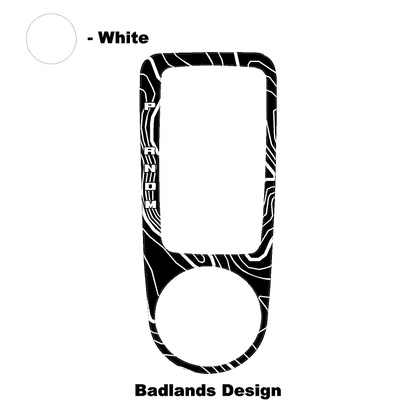 Topo Automatic Shifter Overlay (Printed Series) - 2021+ Bronco Automatic