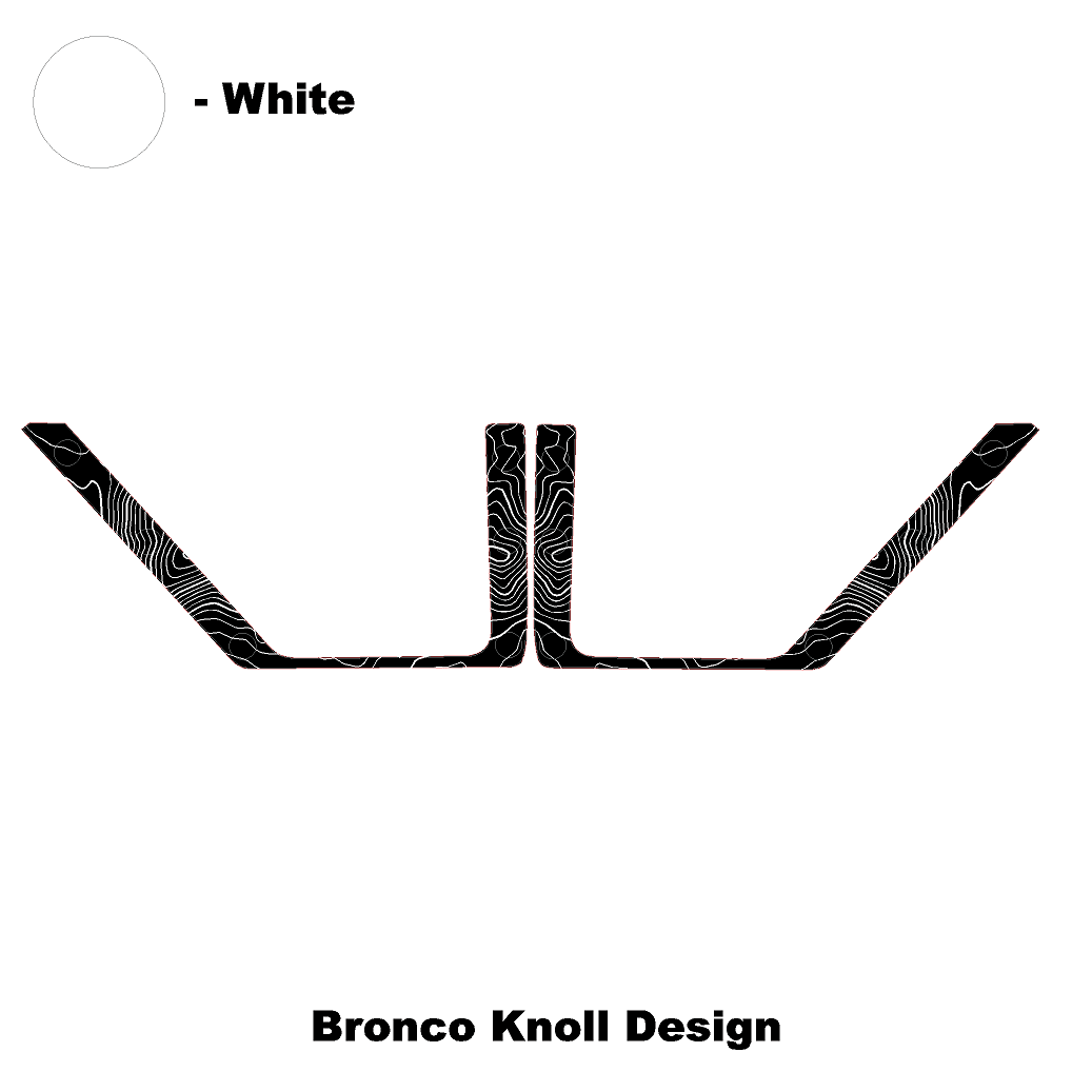 Topo Front Door Net Trim Overlay Kit (Printed Series) - 2021+ Bronco