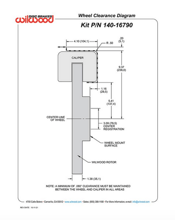 Wilwood TX6R Front Big Brake Kit (Red) 2021 - 2023 TRX - Speedlogix