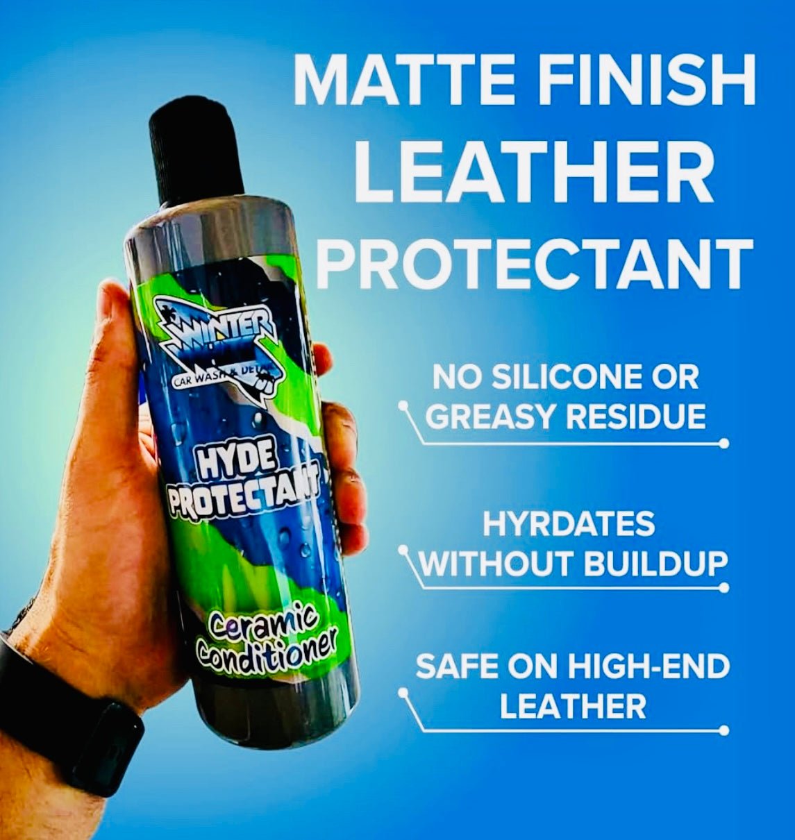 Winter White Car Wash & Detail Hyde Protectant Ceramic Conditioner (16 Fl oz) - Speedlogix