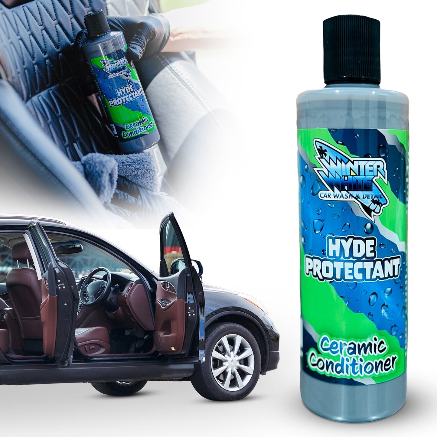 Winter White Car Wash & Detail Hyde Protectant Ceramic Conditioner (16 Fl oz) - Speedlogix