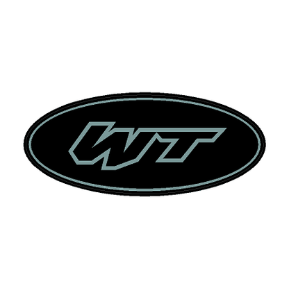 "WT" Rear Oval Emblem Overlays (Printed Series) - 2021 - 2023 Bronco Wildtrak - Speedlogix