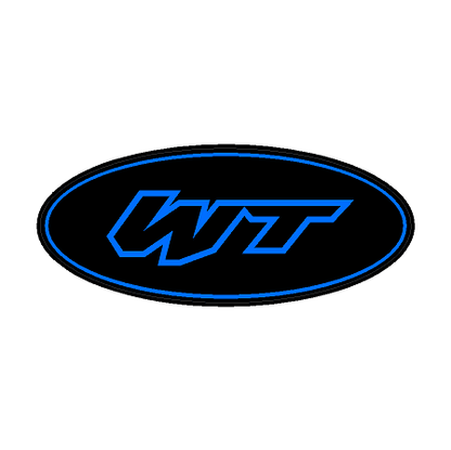 "WT" Rear Oval Emblem Overlays (Printed Series) - 2021 - 2023 Bronco Wildtrak - Speedlogix