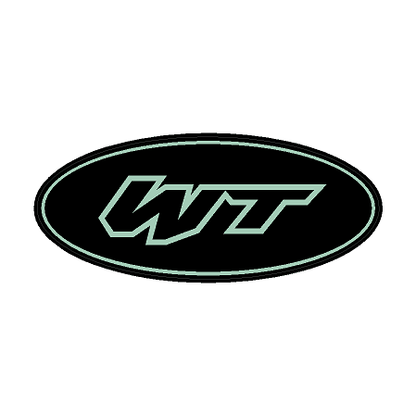 "WT" Rear Oval Emblem Overlays (Printed Series) - 2021-2023 Bronco Wildtrak