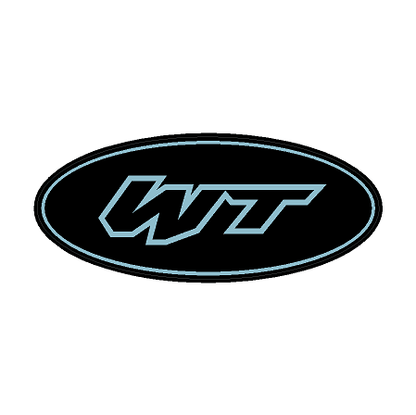 "WT" Rear Oval Emblem Overlays (Printed Series) - 2021-2023 Bronco Wildtrak