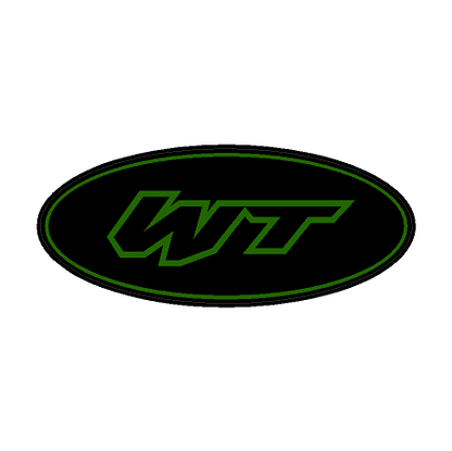 "WT" Rear Oval Emblem Overlays (Printed Series) - 2021-2023 Bronco Wildtrak