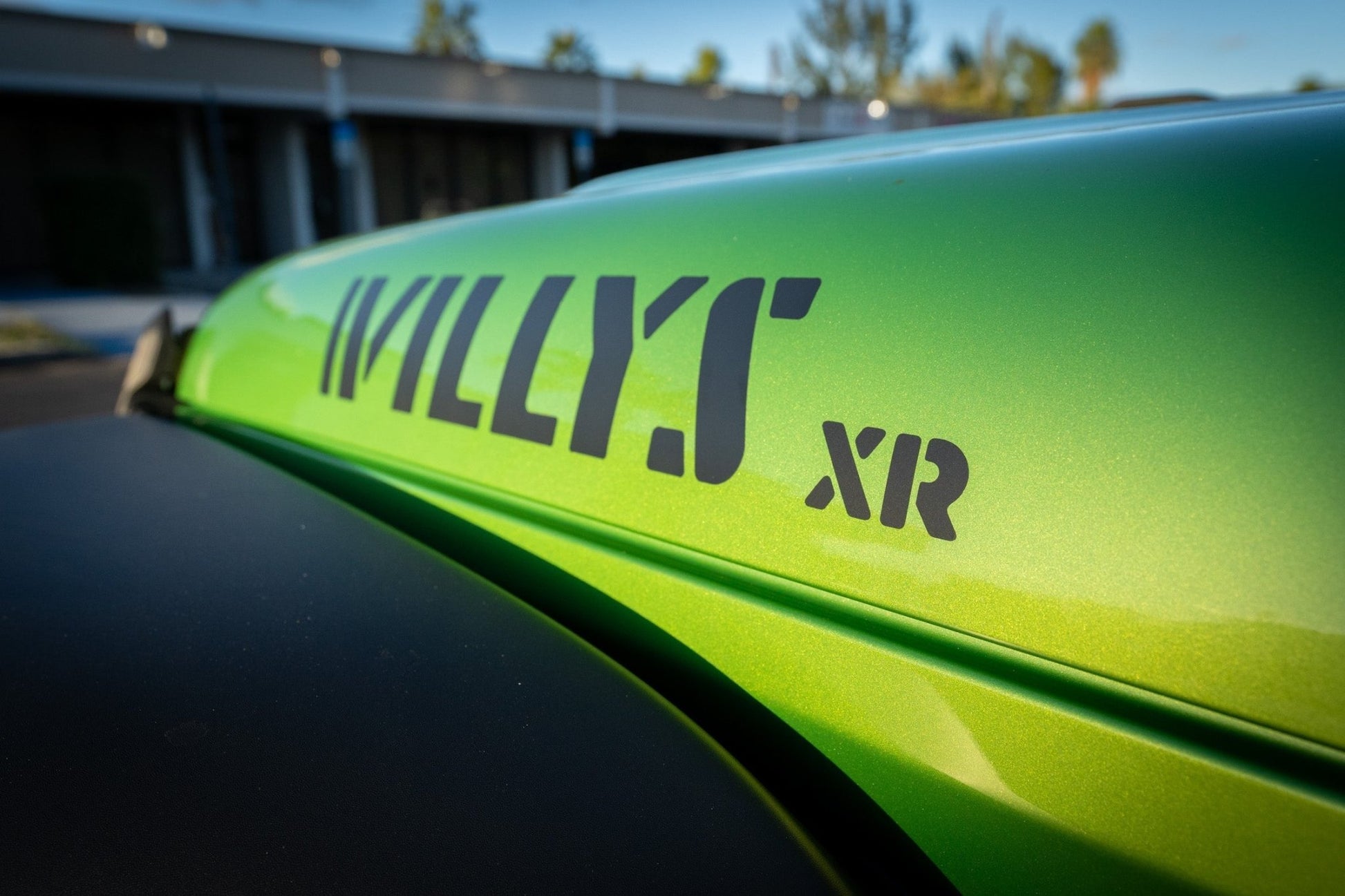 XR Stencil Style Hood Decals - 2022+ Wrangler Willys Xtreme Recon - Speedlogix