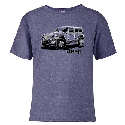 Youth Jeep JL Wrangler Line Art T-Shirt - Speedlogix