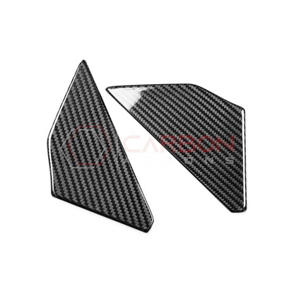 Real Carbon Fiber Rear Door Window Triangle Trim Covers For 2021–2025 Ford Bronco