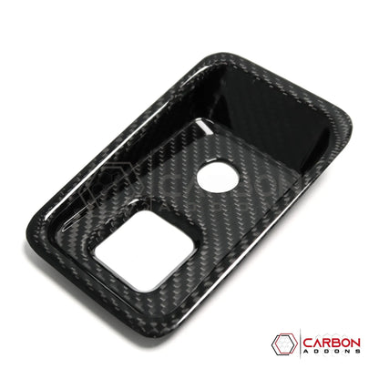 C8 Corvette Carbon Fiber Parking Brake / HUD Button Control Trim Cover (2020–2027)