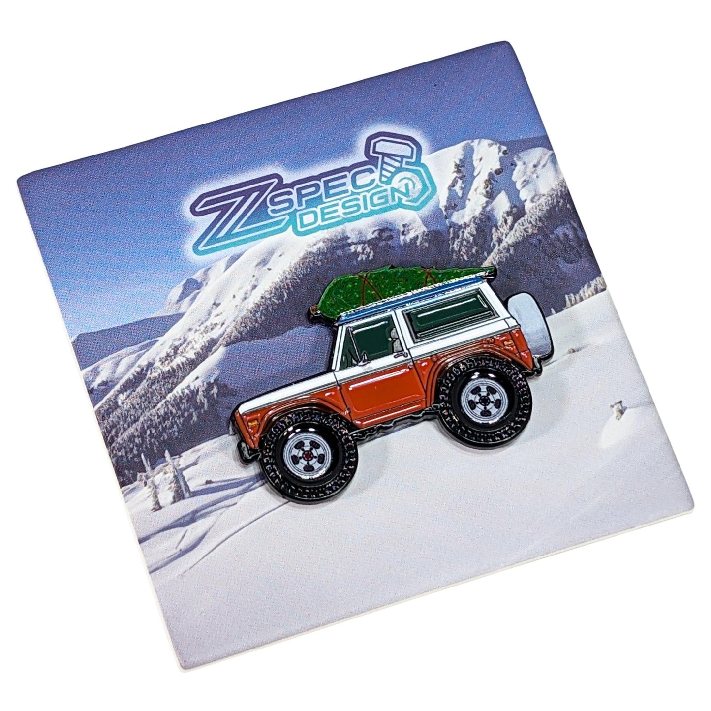 ZSPEC Collector Lapel / Hat Pin - Bronco 4WD Holiday Edition - Speedlogix