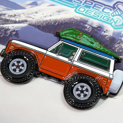 ZSPEC Collector Lapel / Hat Pin - Bronco 4WD Holiday Edition - Speedlogix