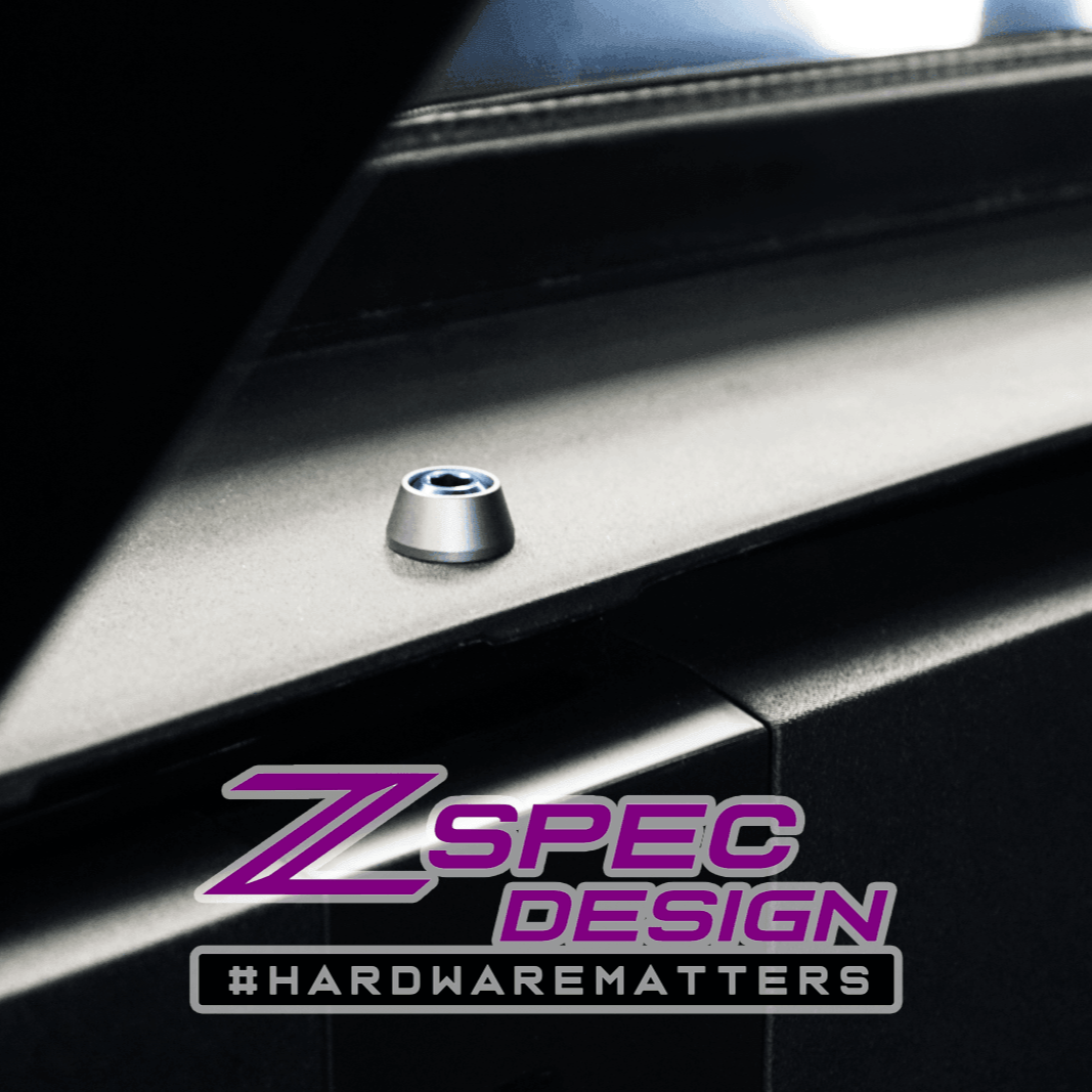 ZSPEC Interior Dress Up Bolts® Fastener Kit for 21+ Ford Bronco 2.7L, Titanium & Billet - Speedlogix