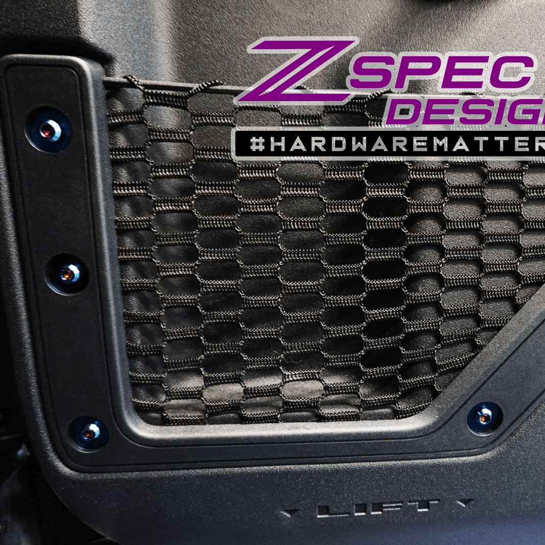 ZSPEC Interior Dress Up Bolts® Fastener Kit for 21+ Ford Bronco 2.7L, Titanium & Billet - Speedlogix