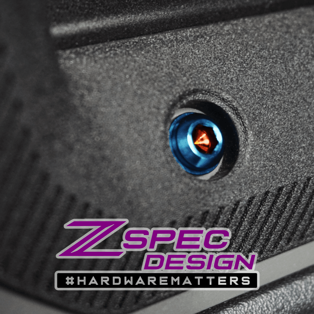 ZSPEC Interior Dress Up Bolts® Fastener Kit for 21+ Ford Bronco 2.7L, Titanium & Billet - Speedlogix