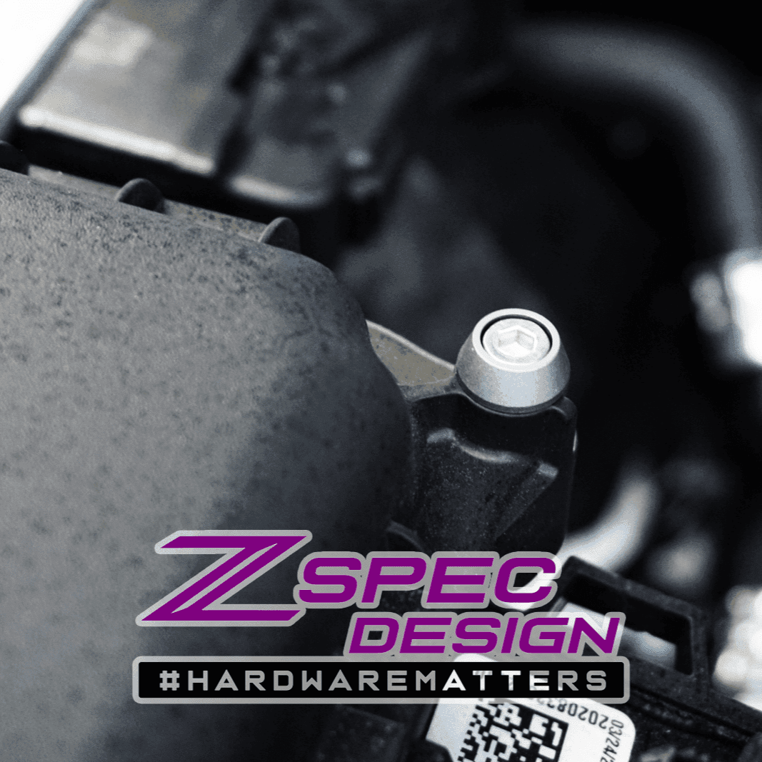ZSPEC Stage - 3 Dress Up Bolts® Fastener Kit for '21+ Ford Bronco 2.7L, Stainless - Billet - Speedlogix