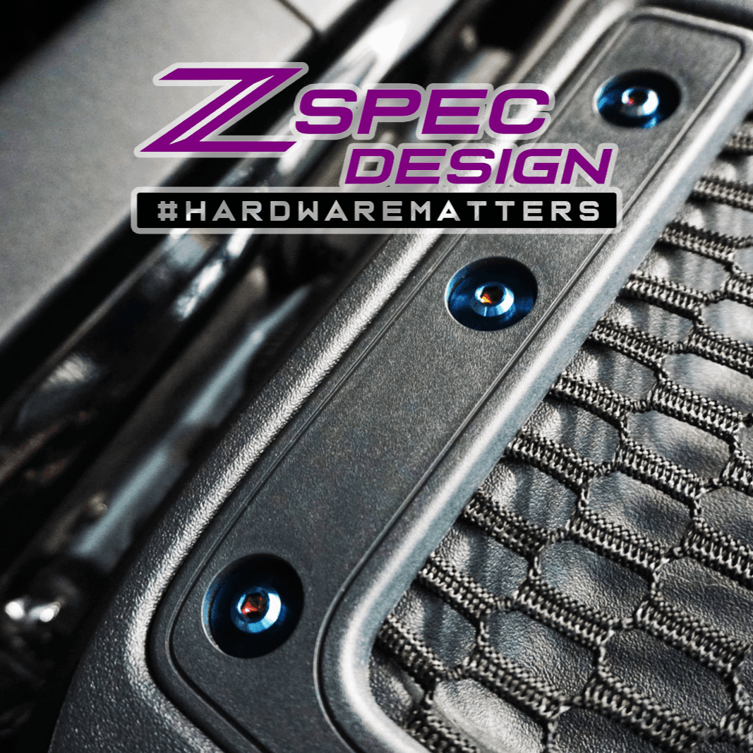 ZSPEC "Stage 3" Dress Up Bolts® Fastener Kit for 21+ Ford Bronco 2.7L, Titanium & Billet - Speedlogix