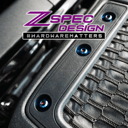 ZSPEC "Stage 3" Dress Up Bolts® Fastener Kit for 21+ Ford Bronco 2.7L, Titanium & Billet - Speedlogix
