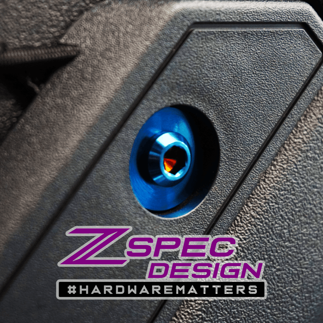 ZSPEC "Stage 3" Dress Up Bolts® Fastener Kit for 21+ Ford Bronco 2.7L, Titanium & Billet - Speedlogix