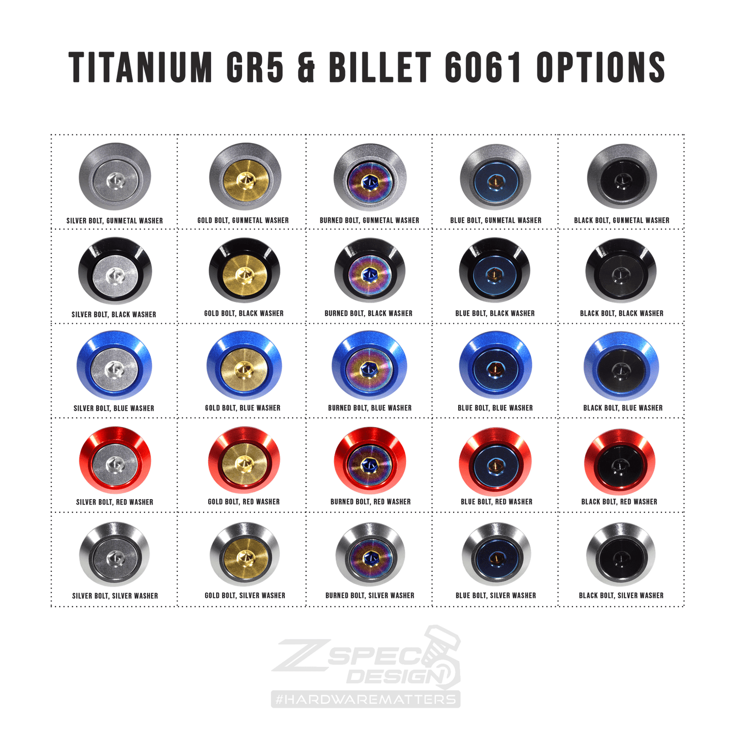 ZSPEC "Stage 3" Dress Up Bolts® Fastener Kit for 21+ Ford Bronco 2.7L, Titanium & Billet - Speedlogix