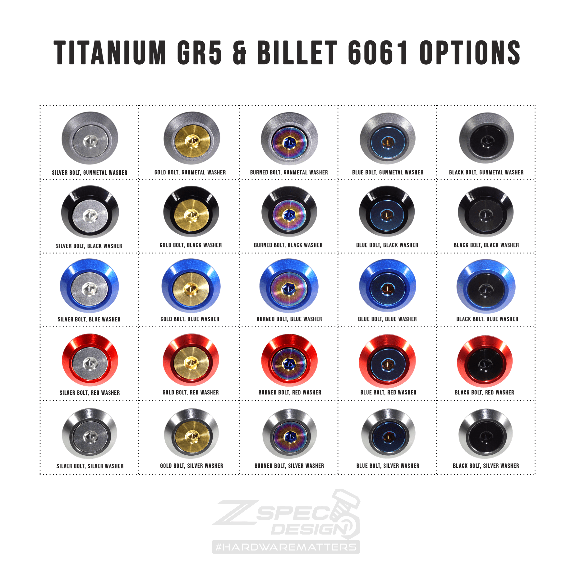 ZSPEC "Stage 3" Dress Up Bolts® Fastener Kit for 21+ Ford Bronco 2.7L, Titanium & Billet - Speedlogix