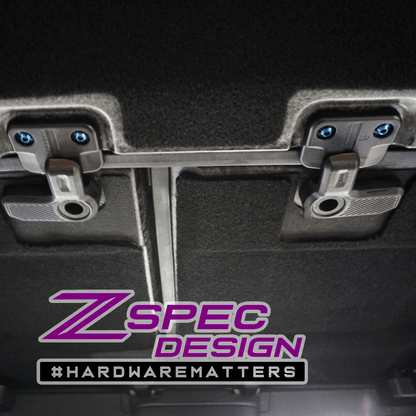 ZSPEC Interior Dress Up Bolts® Fastener Kit for 21+ Ford Bronco 2.7L, Titanium & Billet