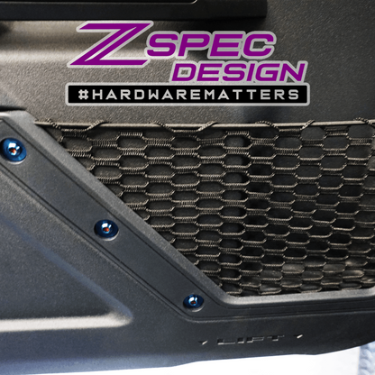 ZSPEC Interior Dress Up Bolts® Fastener Kit for 21+ Ford Bronco 2.7L, Titanium & Billet