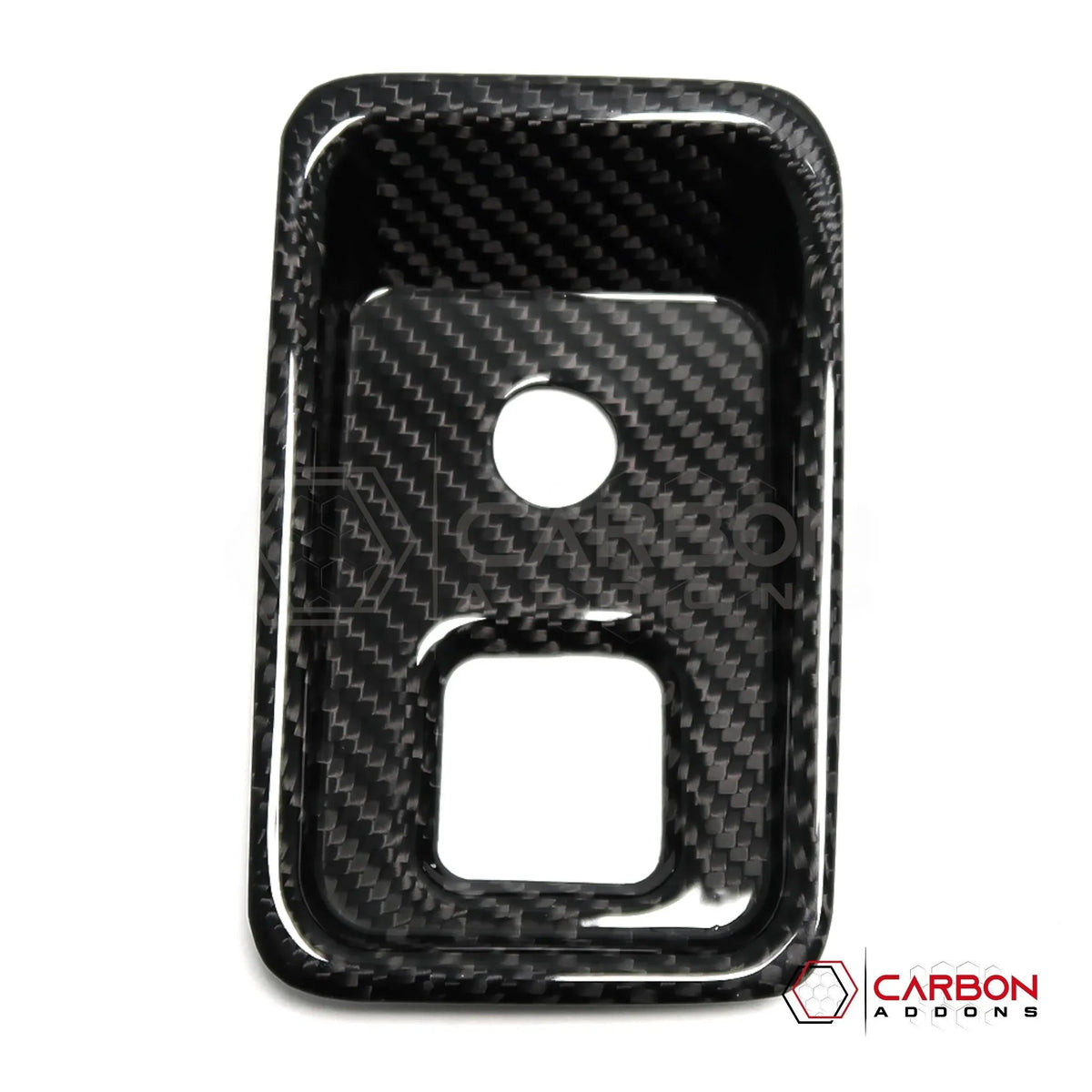 C8 Corvette Carbon Fiber Parking Brake / HUD Button Control Trim Cover (2020–2027)