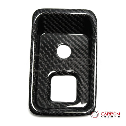 C8 Corvette Carbon Fiber Parking Brake / HUD Button Control Trim Cover (2020–2027)