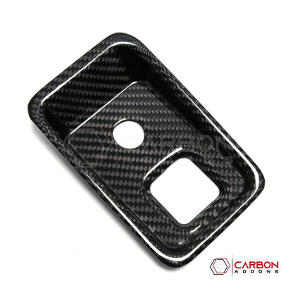 C8 Corvette Carbon Fiber Parking Brake / HUD Button Control Trim Cover (2020–2027)