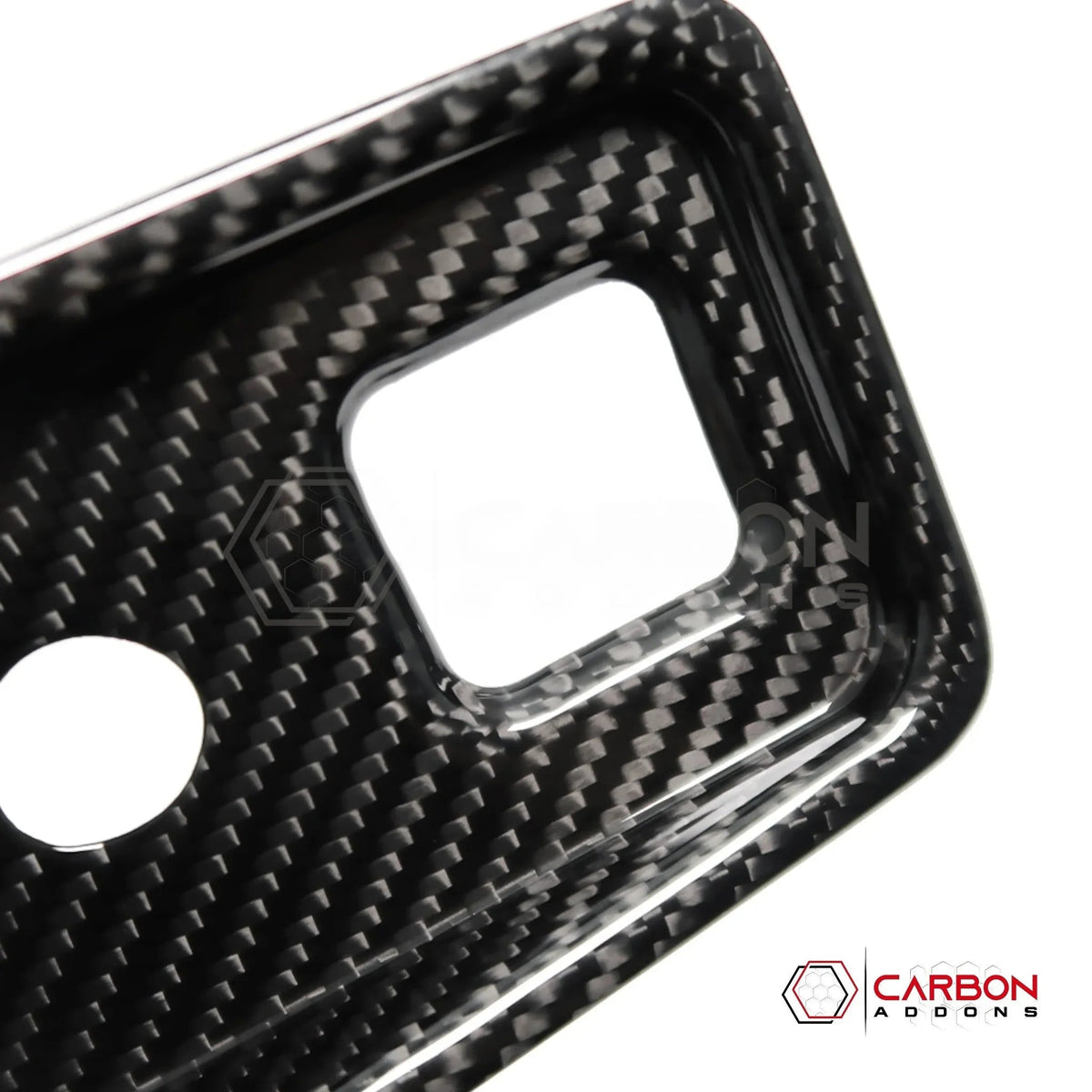 C8 Corvette Carbon Fiber Parking Brake / HUD Button Control Trim Cover (2020–2027)