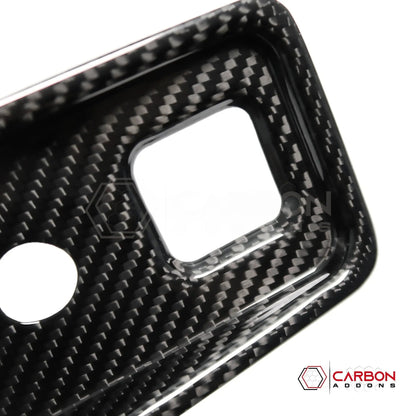 C8 Corvette Carbon Fiber Parking Brake / HUD Button Control Trim Cover (2020–2027)