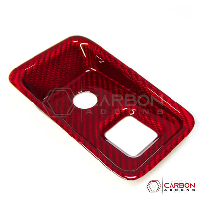C8 Corvette Carbon Fiber Parking Brake / HUD Button Control Trim Cover (2020–2027)