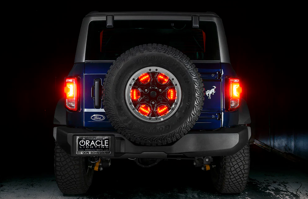 Oracle LED Illuminated Spare Tire Wheel Ring Third Brake Light 2021-2023 Bronco