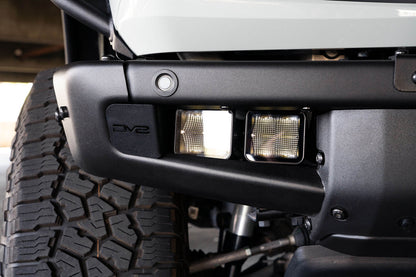 DV8 Fog Light Pocket Mounts 2021 - 2023 Bronco (Factory Steel Bumper) - Speedlogix