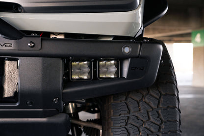 DV8 Fog Light Pocket Mounts 2021 - 2023 Bronco (Factory Steel Bumper) - Speedlogix