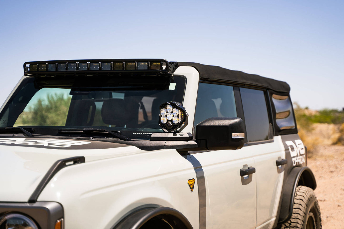 DV8 Offroad A - Pillar Pod Light Mounts 2021 - 2023 Bronco - Speedlogix