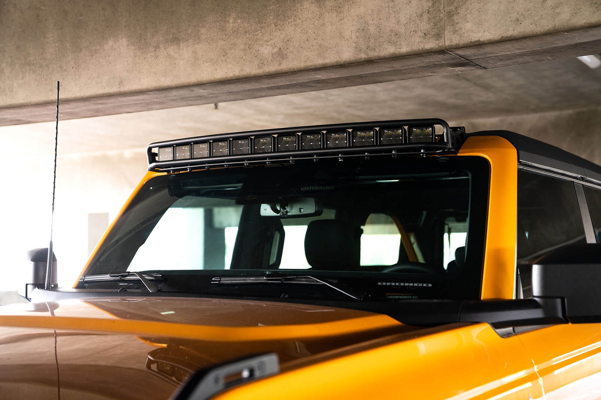 DV8 Offroad Curved Light Mount for 12 LED Pods 2021 - 2023 Bronco - Speedlogix