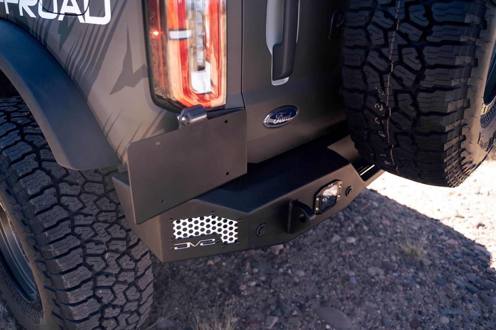 DV8 Offroad MTO Series Rear Bumper 2021 - 2023 Bronco - Speedlogix