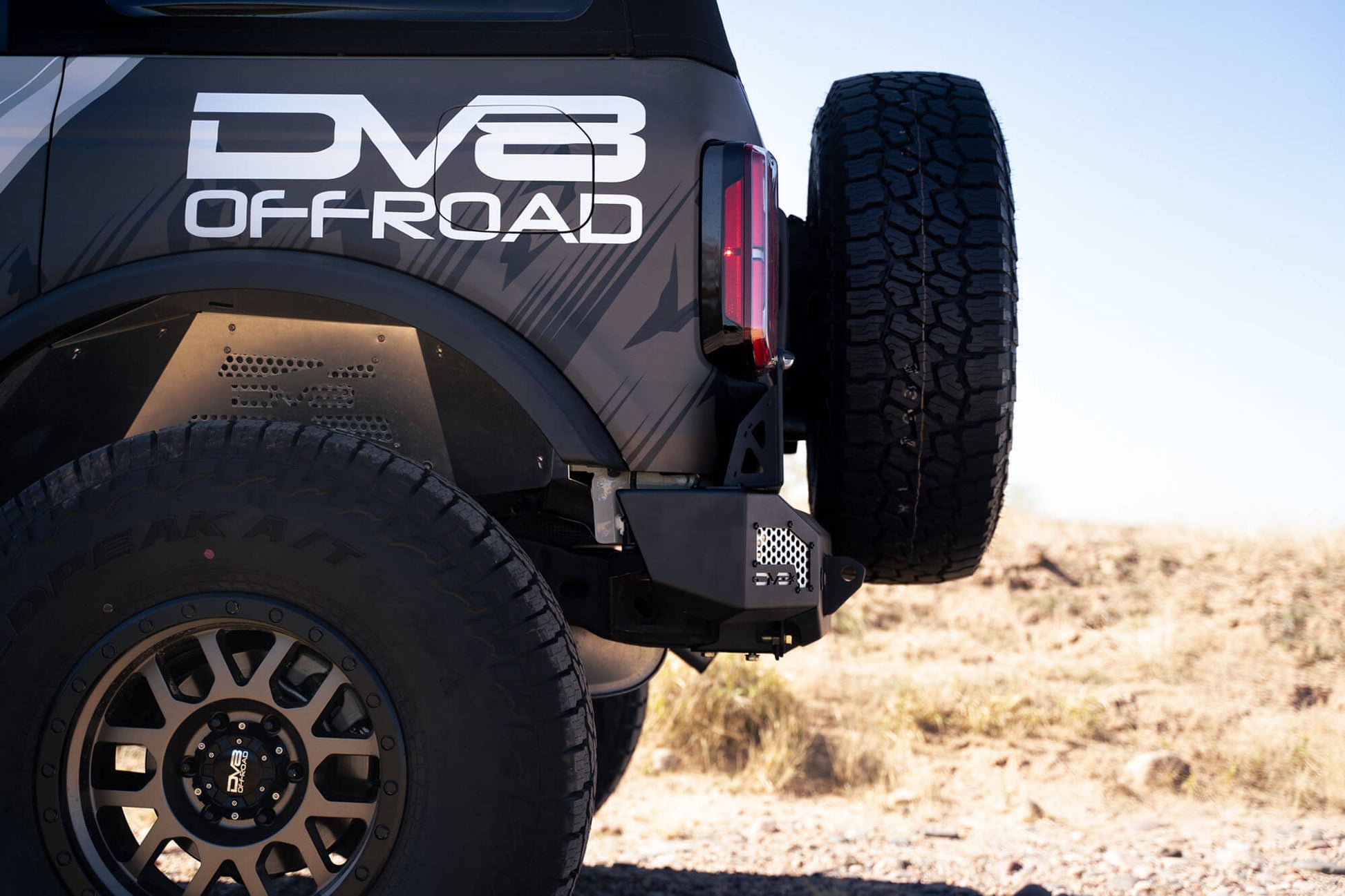 DV8 Offroad MTO Series Rear Bumper 2021 - 2023 Bronco - Speedlogix