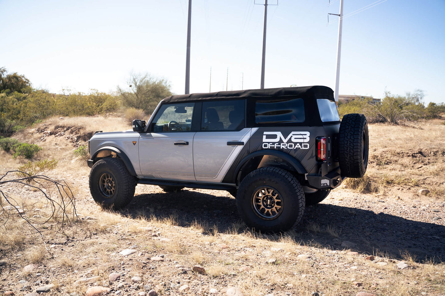 DV8 Offroad MTO Series Rear Bumper 2021 - 2023 Bronco - Speedlogix