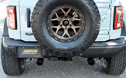 Gibson Elite Dual Split Exhaust (Black) 2021 - 2023 Bronco 4 - Door - Speedlogix